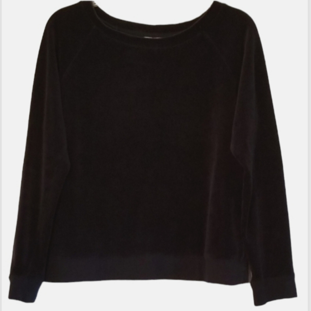 Kim Roger's Black Velour Top